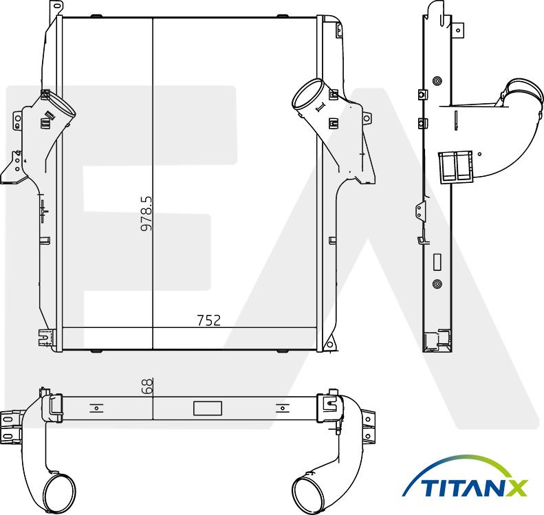 EACLIMA 36A45012T - Интеркулер autocars.com.ua