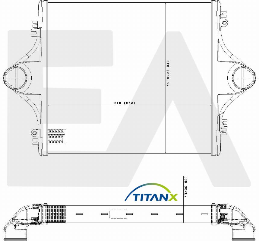 EACLIMA 36A47004T - Интеркулер autocars.com.ua