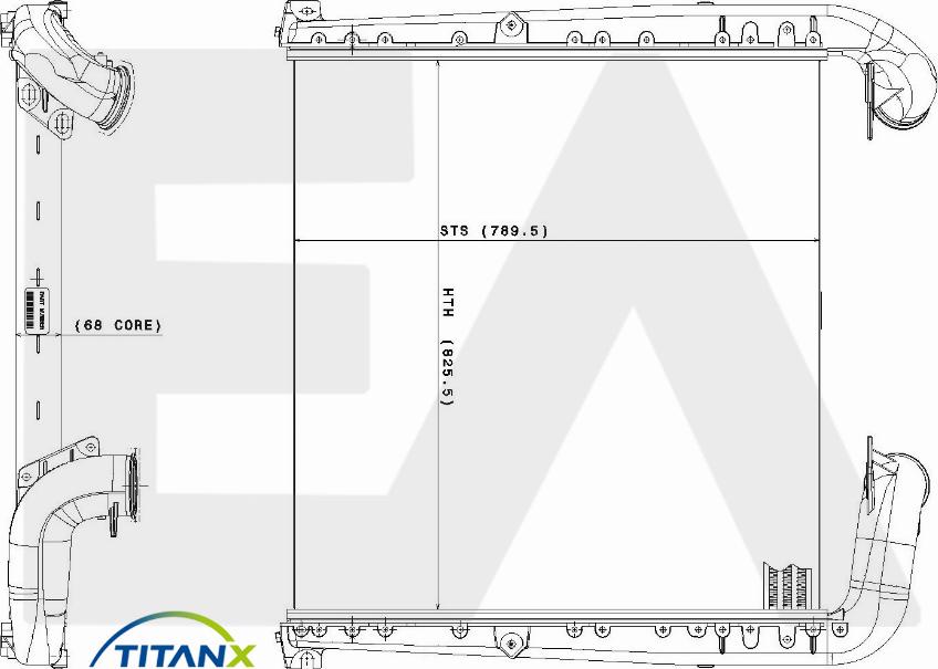 EACLIMA 36A63002T - Интеркулер autocars.com.ua