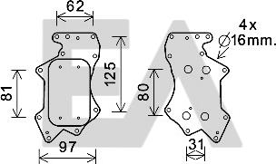 EACLIMA 37G02004 - Масляний радіатор, рухове масло autocars.com.ua