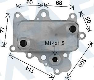 EACLIMA 37G03001 - Масляний радіатор, рухове масло autocars.com.ua