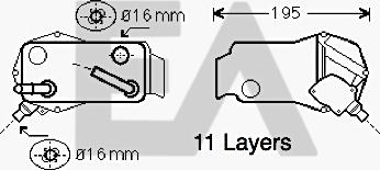 EACLIMA 37G07007 - Масляний радіатор, рухове масло autocars.com.ua