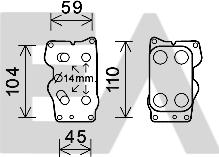 EACLIMA 37G10005 - Масляний радіатор, рухове масло autocars.com.ua