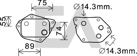 EACLIMA 37G28005 - Масляний радіатор, рухове масло autocars.com.ua