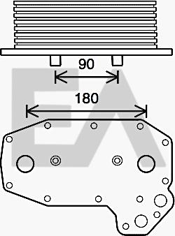EACLIMA 37G45007 - Масляний радіатор, рухове масло autocars.com.ua