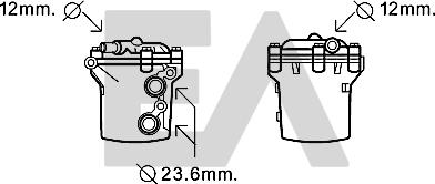 EACLIMA 37G50026 - Масляний радіатор, рухове масло autocars.com.ua