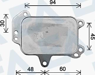 EACLIMA 37G55009 - Масляний радіатор, рухове масло autocars.com.ua