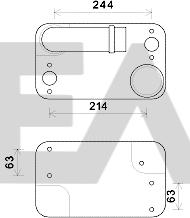 EACLIMA 37G59007 - Масляний радіатор, рухове масло autocars.com.ua