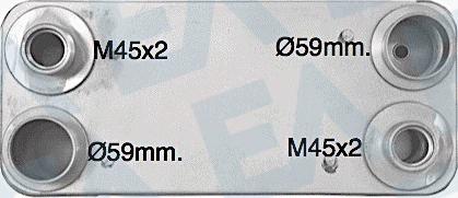 EACLIMA 37G63008 - Масляний радіатор, рухове масло autocars.com.ua