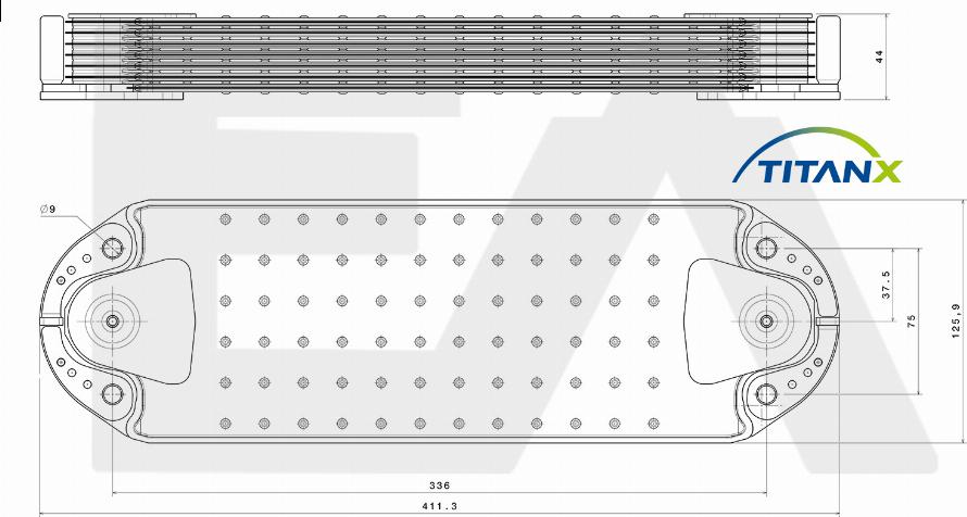 EACLIMA 37G76005T - Масляний радіатор, рухове масло autocars.com.ua