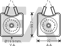 EACLIMA 37G77012 - Масляний радіатор, рухове масло autocars.com.ua