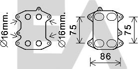 EACLIMA 37G77021 - Масляний радіатор, рухове масло autocars.com.ua