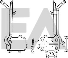 EACLIMA 37G77022 - Масляний радіатор, рухове масло autocars.com.ua