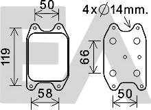 EACLIMA 37G77027 - Масляний радіатор, рухове масло autocars.com.ua