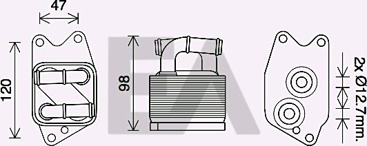 EACLIMA 37G77030 - Масляний радіатор, рухове масло autocars.com.ua