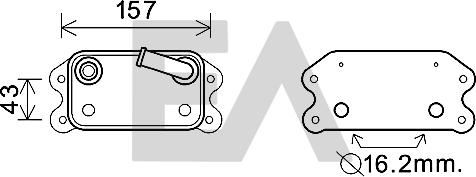 EACLIMA 37G78007 - Масляний радіатор, рухове масло autocars.com.ua