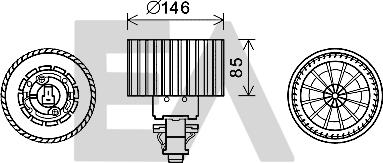 EACLIMA 42A02004 - Електродвигун, вентиляція салону autocars.com.ua