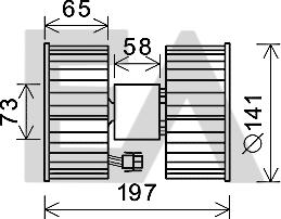 EACLIMA 42A07009 - Електродвигун, вентиляція салону autocars.com.ua