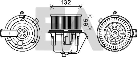 EACLIMA 42A10014 - Електродвигун, вентиляція салону autocars.com.ua