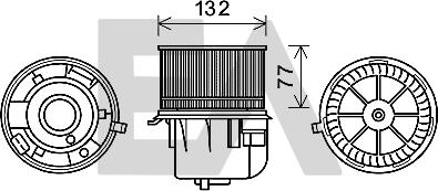 EACLIMA 42A22007 - Електродвигун, вентиляція салону autocars.com.ua
