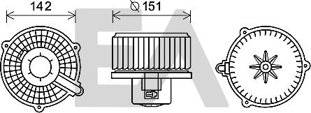 EACLIMA 42A28008 - Електродвигун, вентиляція салону autocars.com.ua
