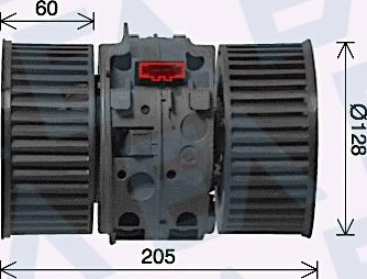 EACLIMA 42A60034 - Електродвигун, вентиляція салону autocars.com.ua
