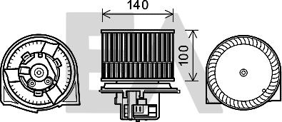EACLIMA 42A62001 - Електродвигун, вентиляція салону autocars.com.ua