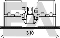 EACLIMA 42A76001 - Електродвигун, вентиляція салону autocars.com.ua