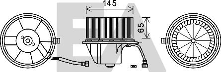 EACLIMA 42A77008 - Електродвигун, вентиляція салону autocars.com.ua