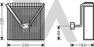 EACLIMA 43B02001 - Випарник, кондиціонер autocars.com.ua