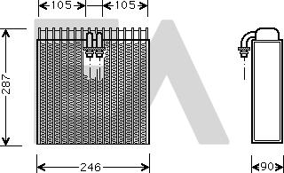 EACLIMA 43B02002 - Випарник, кондиціонер autocars.com.ua