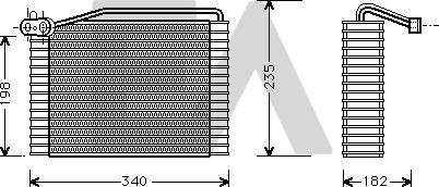EACLIMA 43B02003 - Випарник, кондиціонер autocars.com.ua