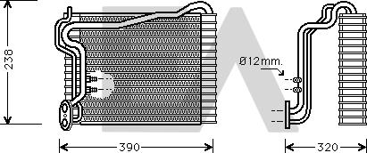 EACLIMA 43B02004 - Випарник, кондиціонер autocars.com.ua
