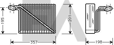 EACLIMA 43B02005 - Випарник, кондиціонер autocars.com.ua