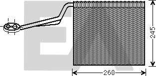 EACLIMA 43B02008 - Випарник, кондиціонер autocars.com.ua