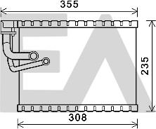 EACLIMA 43B02010 - Випарник, кондиціонер autocars.com.ua