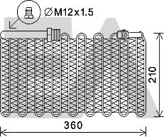 EACLIMA 43B02011 - Випарник, кондиціонер autocars.com.ua