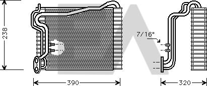 EACLIMA 43B02012 - Випарник, кондиціонер autocars.com.ua