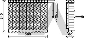EACLIMA 43B07011 - Випарник, кондиціонер autocars.com.ua