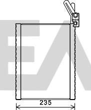 EACLIMA 43B07012 - Випарник, кондиціонер autocars.com.ua