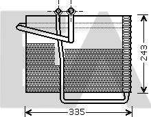 EACLIMA 43B12003 - Випарник, кондиціонер autocars.com.ua