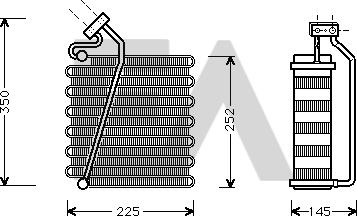 EACLIMA 43B12004 - Випарник, кондиціонер autocars.com.ua