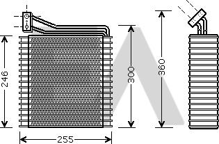 EACLIMA 43B12005 - Випарник, кондиціонер autocars.com.ua