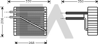 EACLIMA 43B22008 - Випарник, кондиціонер autocars.com.ua