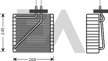 EACLIMA 43B22010 - Випарник, кондиціонер autocars.com.ua