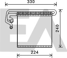 EACLIMA 43B22017 - Випарник, кондиціонер autocars.com.ua