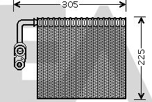 EACLIMA 43B22021 - Випарник, кондиціонер autocars.com.ua
