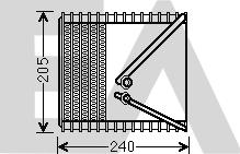 EACLIMA 43B25006 - Випарник, кондиціонер autocars.com.ua