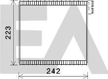 EACLIMA 43B25007 - Випарник, кондиціонер autocars.com.ua
