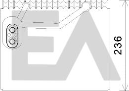 EACLIMA 43B28005 - Випарник, кондиціонер autocars.com.ua